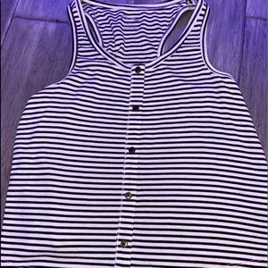 Art Class Black and White Striped Tanktop